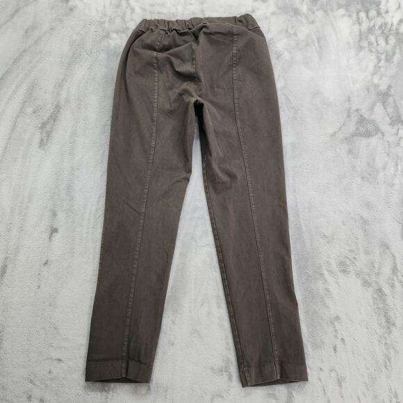 Jarbo Pant Womens Size 34 US 4 Gray Brown Pull On Skinny Ankle Back Seam Stretch - Picture 2 of 9